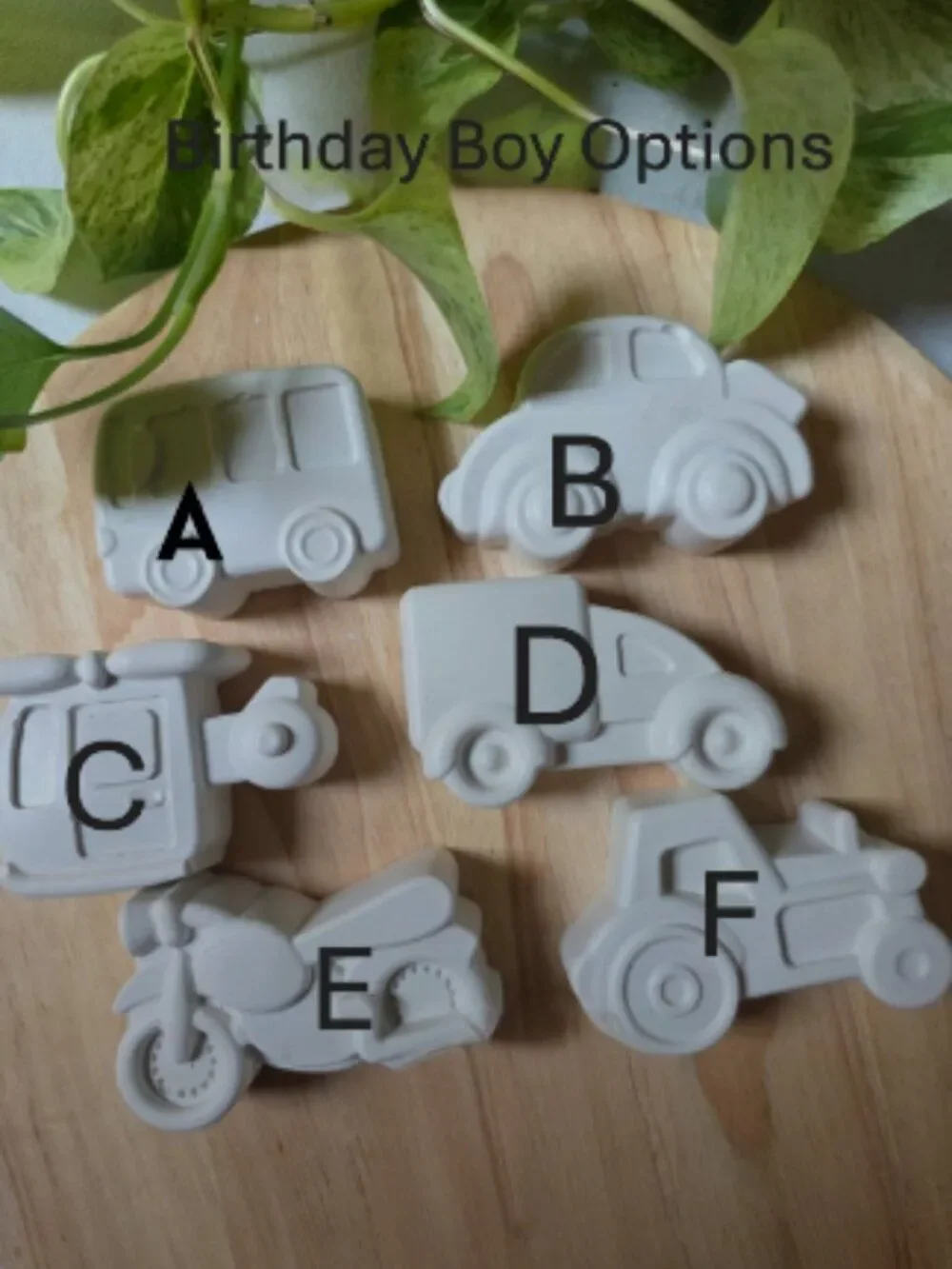 Kids Birthday Party Favor DIY Paint Kit Personalized Vehicle Plaster Craft